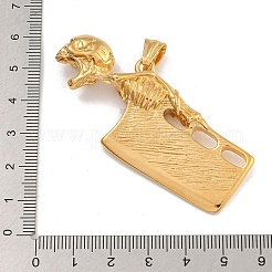Ion Plating(IP) 304 Stainless Steel Big Pendants&nbsp;STAS-D110-03G