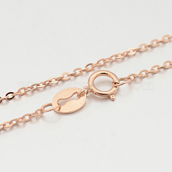 925 Sterling Silver Cable Chain Necklaces&nbsp;STER-M086-22B