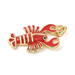 Brass Enamel Pendants&nbsp;X-KK-C110-22B-02G