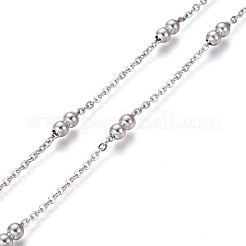 Tarnish Resistant 304 Stainless Steel Cable Chains&nbsp;CHS-I005-01P