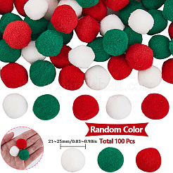 100Pcs DIY Doll Craft Polyester Pom Pom&nbsp;DIY-SC0028-08B