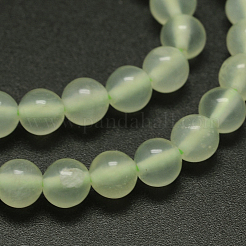 Natural New Jade Stone Round Bead Strands&nbsp;LS-G-O039-16-4mm
