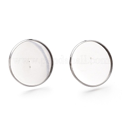 Tarnish Resistant Adjustable 304 Stainless Steel Finger Rings Components&nbsp;STAS-F149-18P-I