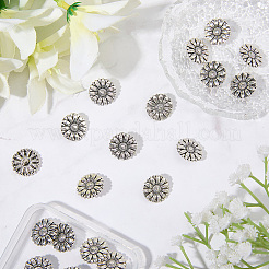 20Pcs 1-Hole Alloy Shank Buttons&nbsp;BUTT-GF0004-11