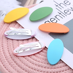 Frosted Plastic Snap Hair Clips&nbsp;OHAR-PW0001-454