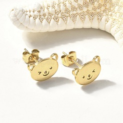 304 Stainless Steel Stud Earrings&nbsp;STAS-E501-22G