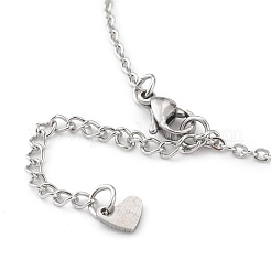 Tarnish Resistant 304 Stainless Steel Cable Chain Anklets&nbsp;AJEW-H104-12P