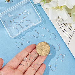 300Pcs 316 Surgical Stainless Steel Earring Hooks&nbsp;STAS-BBC0010-62P