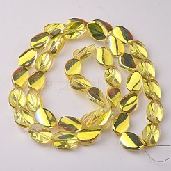 Transparent Electroplate Glass Bead Strands&nbsp;EGLA-C001-HP02