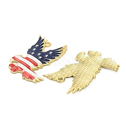 Independence Day Alloy Enamel Pendants&nbsp;ENAM-G229-06G-02