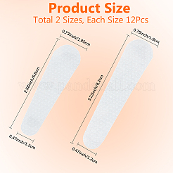 12Pcs 2 Styles Silicone Anti-slip Stickers for Bag Shoulder Strap&nbsp;AJEW-CL0005-93