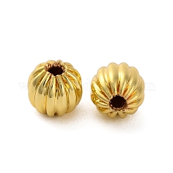 Rack Plating Pumpkin Brass Spacer Beads&nbsp;KK-Z070-35G-02