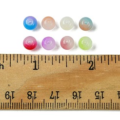 400Pcs 8 Colors Baking Paint Imitation Jade Glass Round Bead Strands&nbsp;DGLA-FS0001-09