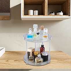 2-Tier Multifunctional Rotating Desktop Plastic Storage Rack&nbsp;ODIS-WH0709-255A