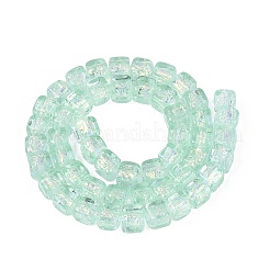 Handmade Foil Glass Beads Strands&nbsp;FOIL-Q002-04F