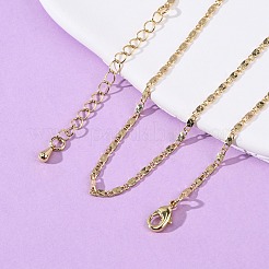 Brass Oval Link Chain Necklaces&nbsp;MAK-L045-04G