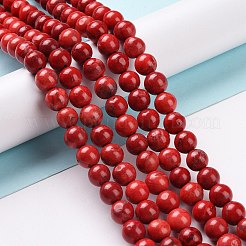 Natural Howlite Beads&nbsp;G-G904-8mm-03