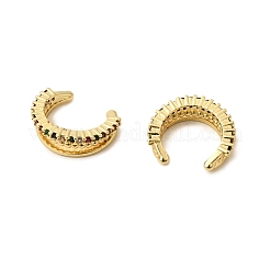 Brass Micro Pave Cubic Zirconia Cuff Earrings&nbsp;EJEW-G279-05G