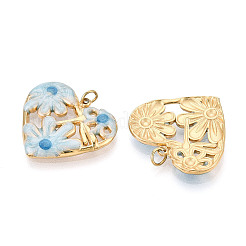 304 Stainless Steel Enamel Pendants&nbsp;STAS-T069-55M