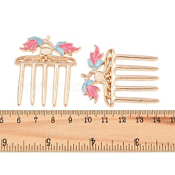 Alloy Enamel with Iron Hair Comb Findings&nbsp;AL-CBA8479-02KCG