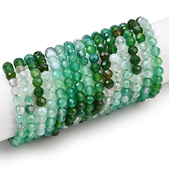 Natural Green Onyx Agate Beads Strands&nbsp;G-L633-A01-4mm