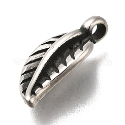 Retro 304 Stainless Steel Pendants&nbsp;STAS-L284-17AS-01