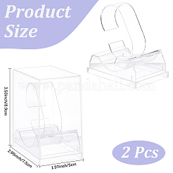 2Pcs Plastic Single Watch Boxes&nbsp;ODIS-CN0001-13A
