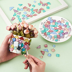 240Pcs 2 Style Transparent Glass Cabochons&nbsp;GLAA-EL0001-02B