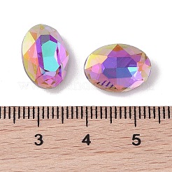Glass Rhinestone Cabochons&nbsp;RGLA-L029-02B-HELA