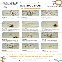 DIY Handmade Woven Cotton Angel Pendant Decoration Making Kits&nbsp;DIY-SC0028-12B