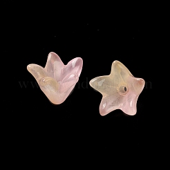 Spray Painted Transparent Glass Beads&nbsp;GLAA-D006-14