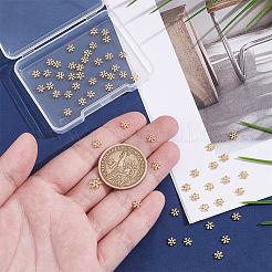 60Pcs Brass Spacer Beads&nbsp;KK-UN0004-80G