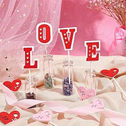 6 Sets 3 Styles 3D Wood Cake Insert Card&nbsp;WOOD-NB0001-86