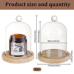 Glass Dome Cover&nbsp;AJEW-WH0348-293A