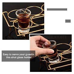 6-Hole Iron Glass Holder Display Racks&nbsp;ODIS-WH0025-72