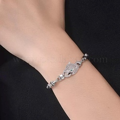 4 Sets 2 Colors Brass Micro Pave Cubic Zirconia Fold Over Clasps&nbsp;FIND-AR0004-96