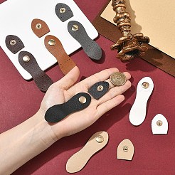 6Pcs 6 Colors Imitation Leather Snap Buckles&nbsp;FIND-YW0013-11