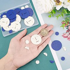36Pcs 6 Style Acrylic Pendants&nbsp;MACR-CA0001-20