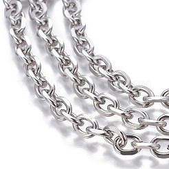 Non-Tarnish 3.28 Feet 304 Stainless Steel Cable Chains&nbsp;X-CHS-P007-27P-01