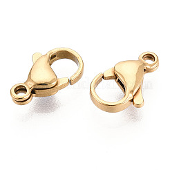 304 Stainless Steel Lobster Claw Clasps&nbsp;STAS-T065-13mm-34G