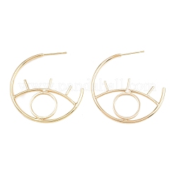 Brass Stud Earrings for Women&nbsp;KK-CBA866A-07G