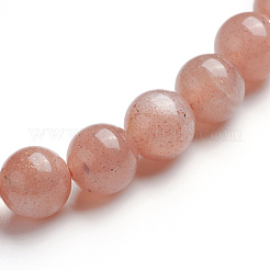 Natural Sunstone Stretch Bracelets&nbsp;LS-BJEW-E373-6mm-13
