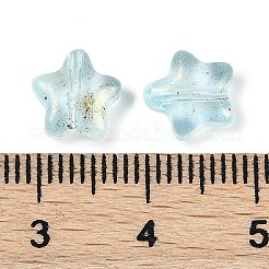 Transparent Spray Painted Glass Beads&nbsp;X1-GLAA-NH0003-01G