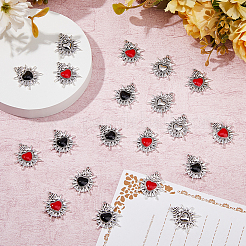 30Pcs 3 Styles Alloy Enamel Pendants&nbsp;ENAM-DC0001-77