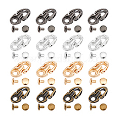 40 Sets 4 Colors Alloy Boot Lace Hooks&nbsp;FIND-PH0020-94