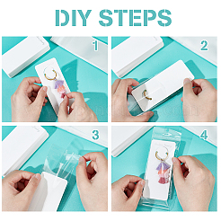 100Pcs Cardboard Jewelry Display Cards for Keychain&nbsp;CDIS-PH0001-59A