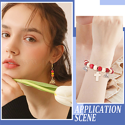 120Pcs 6 Colors Tibetan Style Alloy Pendants&nbsp;FIND-NB0003-13