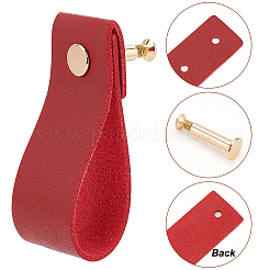 Imitation Leather Cabinet Handle Pull Knob&nbsp;DIY-WH0258-80D
