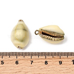Natural Cowrie Shell Pendants&nbsp;SHEL-B003-07G
