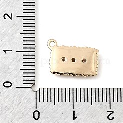 Brass Micro Pave Cubic Zirconia Charms&nbsp;LS-KK-P337-03E-G